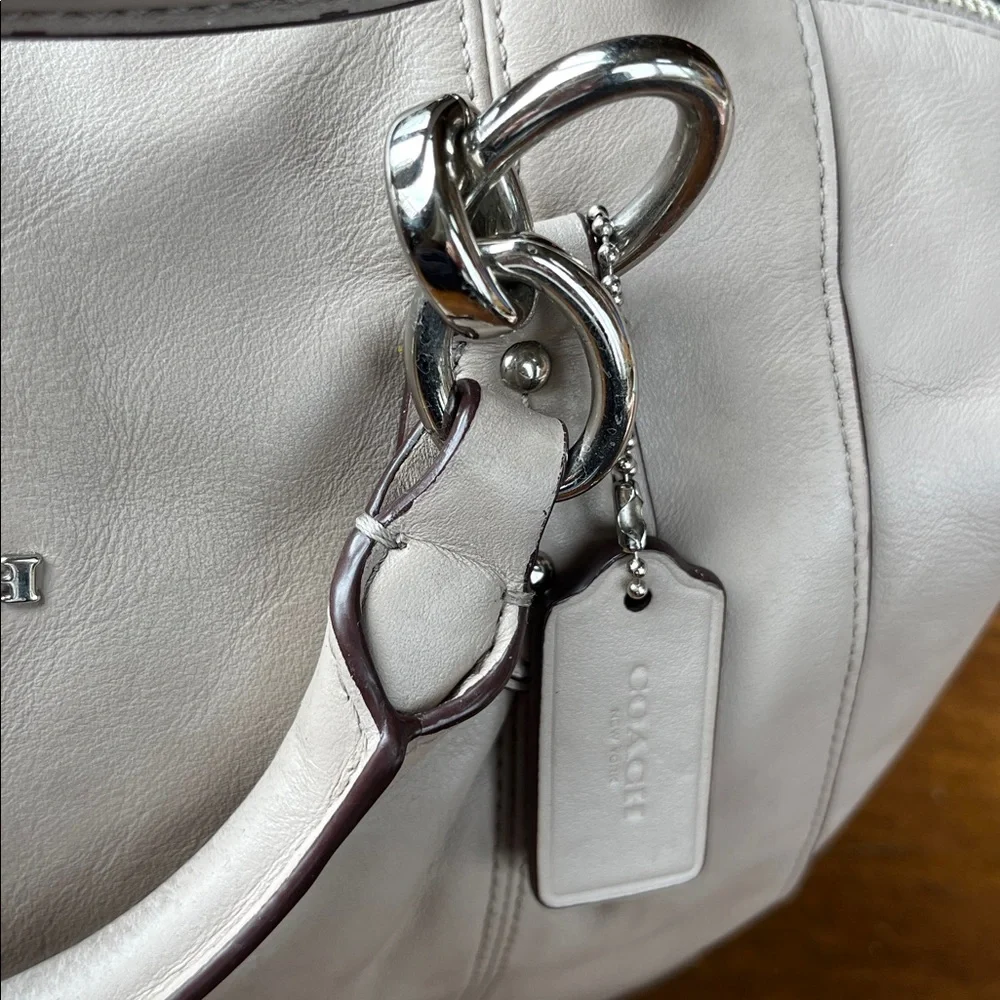 Coach Colette Shoulder Satchel f33806 Gray Birch - Picture 11 of 16